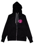 Ladies Pink Logo Zip-Up Hoodie