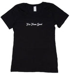 Ladies Rose Tee Black