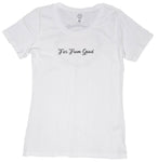 Ladies Rose Tee White