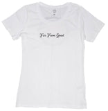 Ladies Rose Tee White