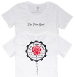 Ladies Rose Tee White